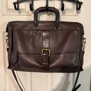 Coach Harrison Briefcase Style 5283 Brown Leather